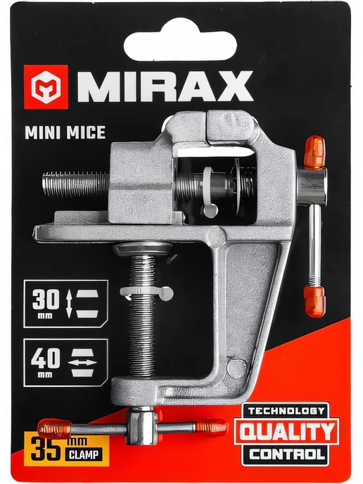 MIRAX Настольные тиски для точных работ 40 мм 32472-40, вариант, фото 2