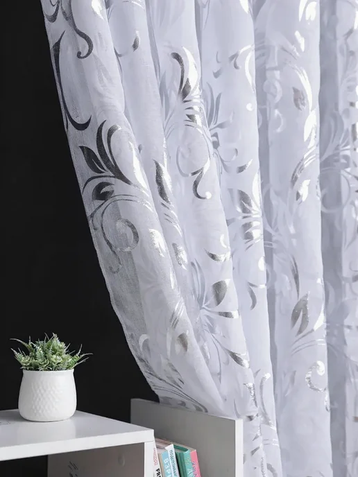 SakuraTex Тюль в спальню гостинную кухню 250х200 см, 250x200 см, фото 4