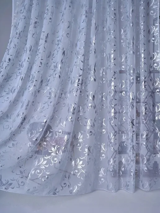 SakuraTex Тюль в спальню гостинную кухню 250х200 см, 250x200 см, фото 5