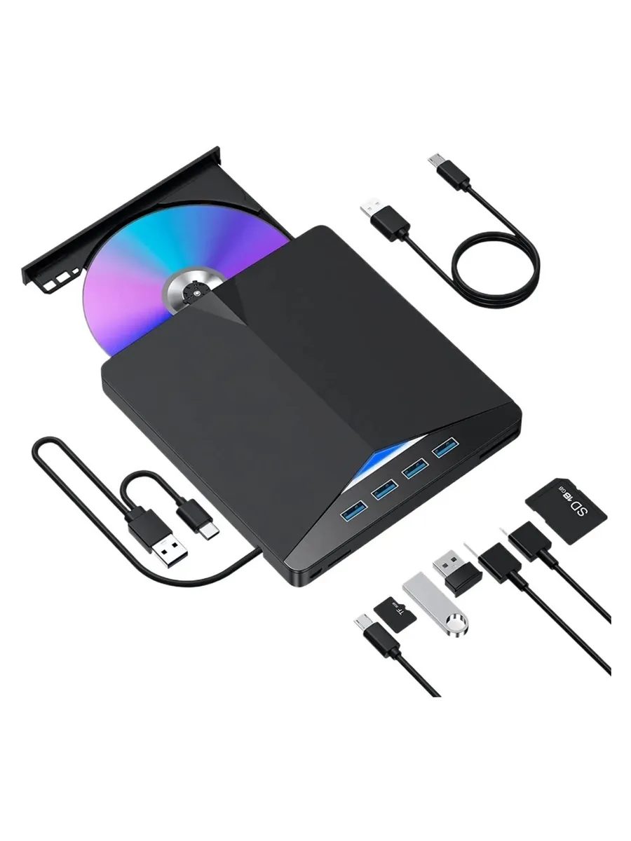 Внешний DVD RW привод USB 3 0 Type-C