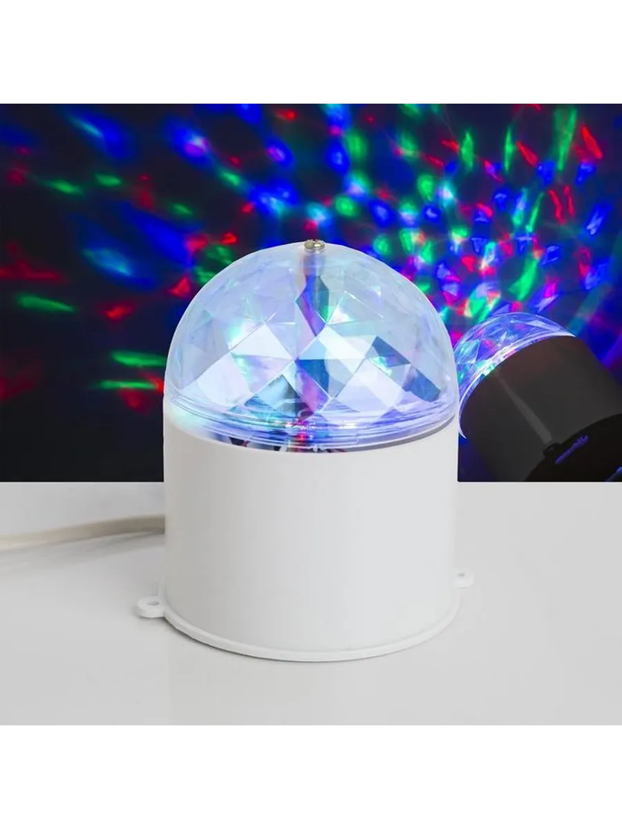 Световой хрустальный шар с RGB подсветкой