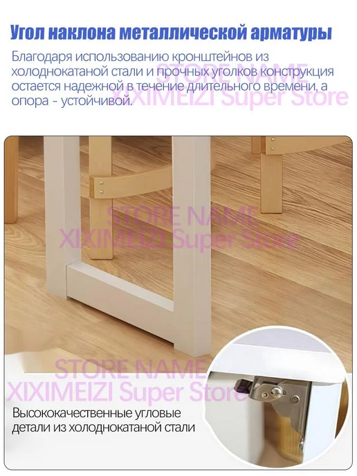 Складной настенный столик, фиолетовый, фото 6