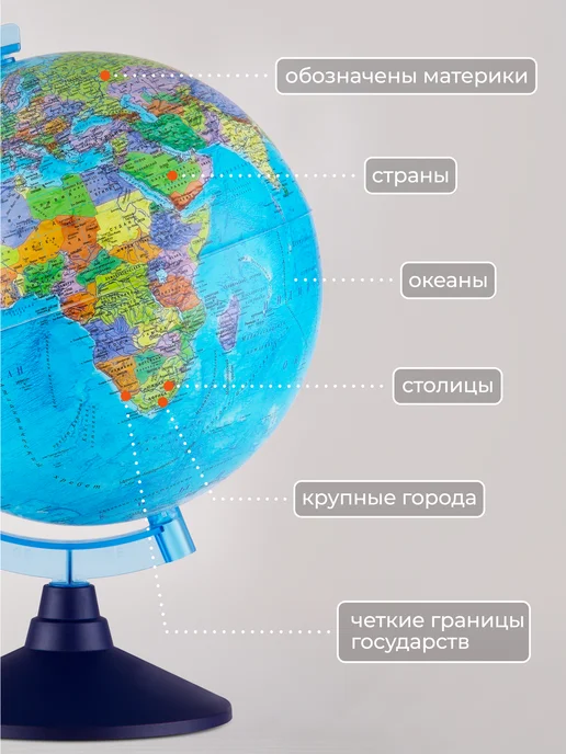 Globen Глобус школьный политический 25 см, 21 см, фото 2