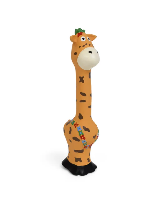 PetShop Игрушка для кошек и собак из латекса "Жевараф",19 см, оранжевый, фото 3