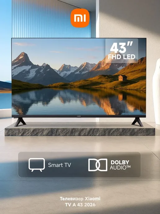 Xiaomi Телевизор LED TV A 43 FHD 2026 (L43MВ-AFRU), черный