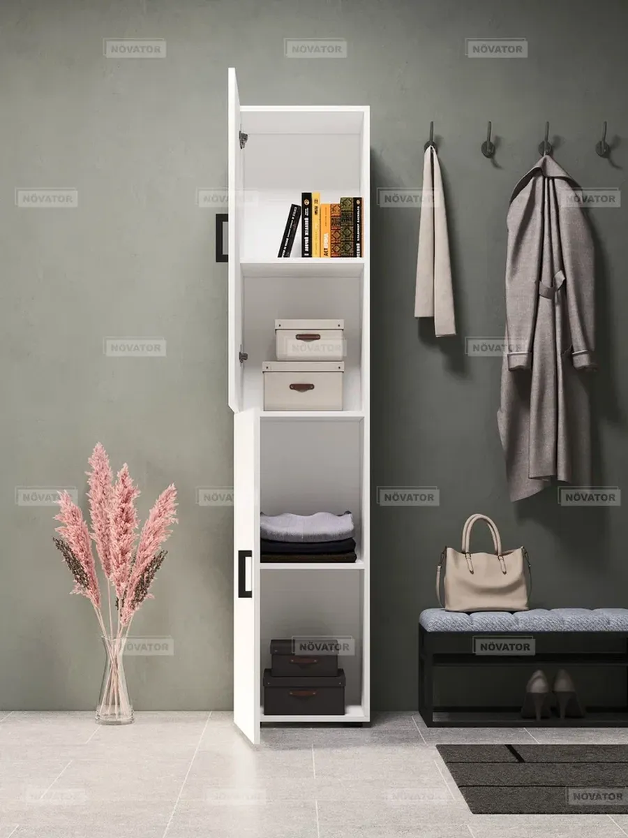 Шкаф пенал 1800, Белый
