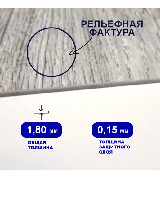 CARPET&HOME Линолеум для пола на отрез серый 1,5х3 м, 1.5x8 м, фото 2
