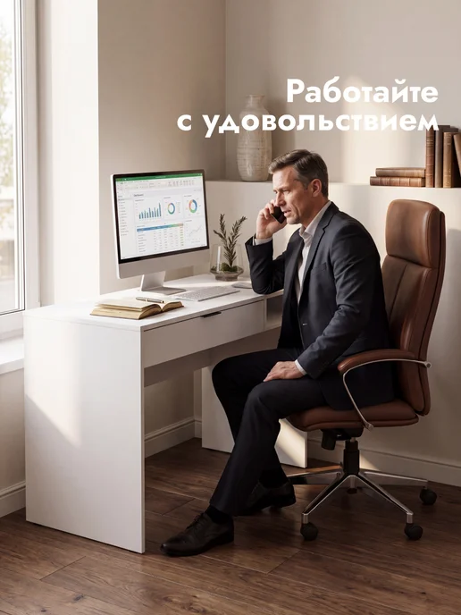LETTA Стол письменный компьютерный с ящиком для школьников, вариант, фото 8