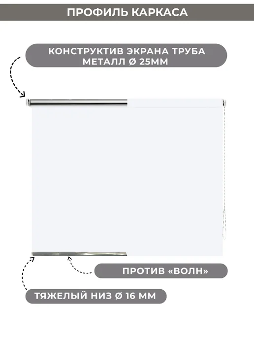 Gozhy Экран для проектора рулонный 1 х 1.3м, 1x1.3 м, 1,3 м, фото 5