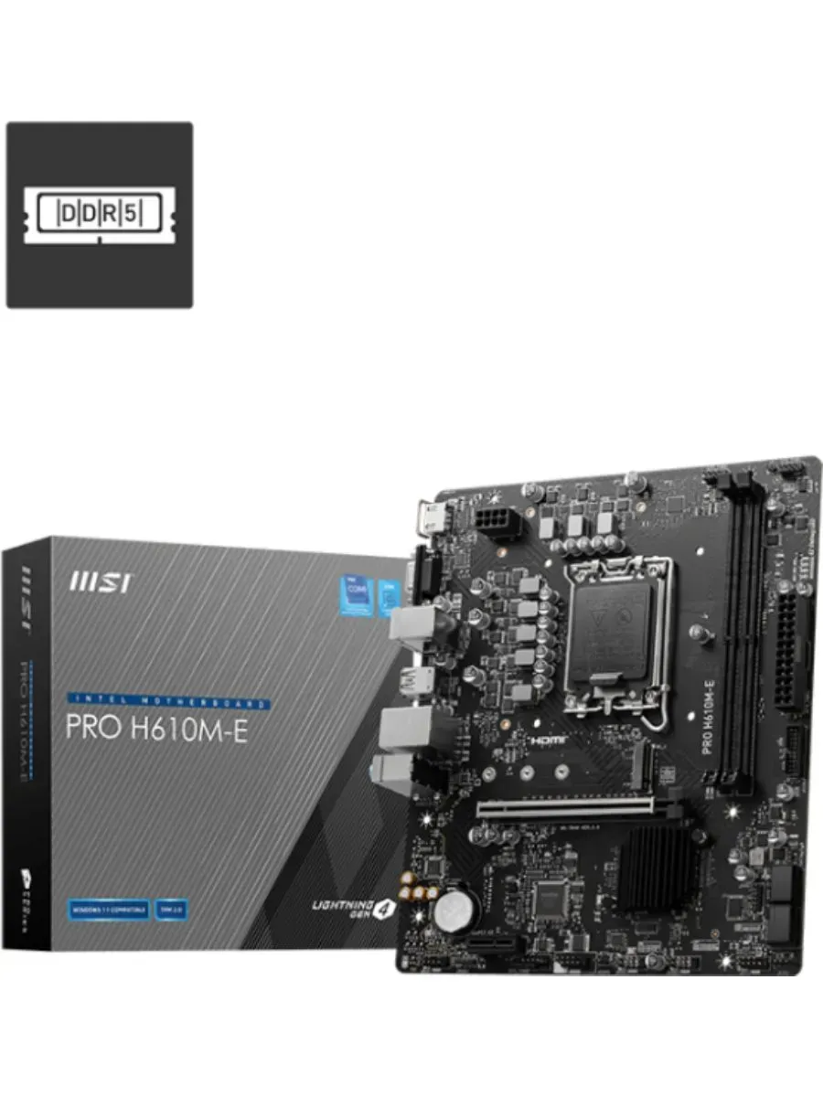MSI Материнская плата PRO H610M-E DDR5