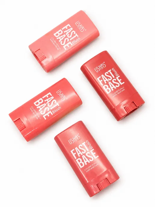 ushas Румяна-стик с моментальным эффектом Fast Base Blush Stick 01, розовый, фото 5