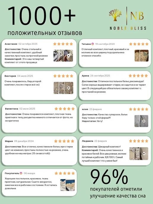 Noble Bliss Простынь евро из сатина 230х250, 230x250, фото 5