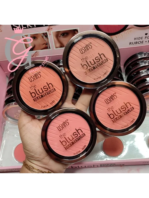 ushas Румяна с шелковистой текстурой Silky Texture Blush 06, 07, фото 7