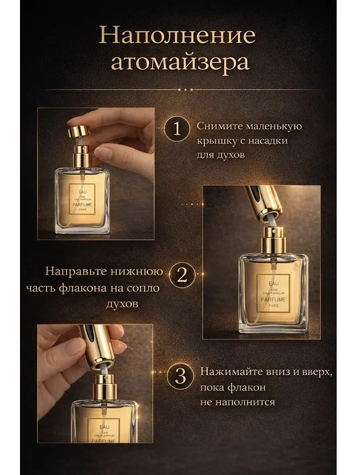 Набор атомайзеров для духов 5мл, 5 мл, фото 3