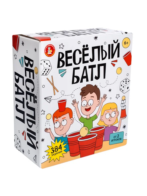 ДЕСЯТОЕ КОРОЛЕВСТВО Игра настольная "Весёлый батл" для детей, вариант