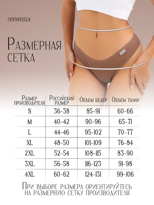 SensuBella Трусы бразильяна хлопок в рубчик набор, розовый, фото 7
