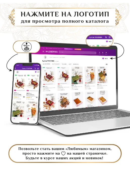 Султан ПАХЛАВА Пахлава турецкая с грецким орехом 1 кг, 200 г, фото 7