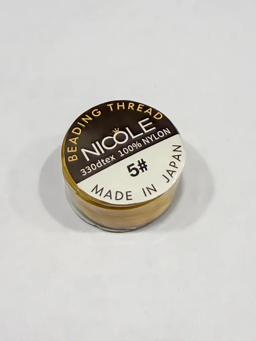 miyuki Нить для бисера нейлон Николь NICOLE №5 золото, золотой, фото 2