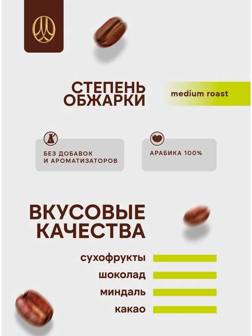 цех обжарки кофе "Максим" Кофе в зернах 500 гр Перу, 500 г, фото 2