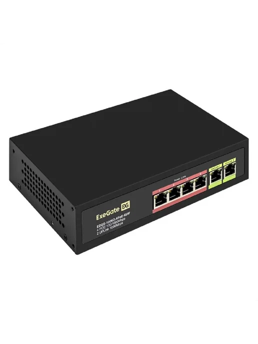 EXEGATE Коммутатор EDGS-1006D.4PoE-65W (EX299022RUS) 12Гбит с, 65 Вт, фото 2