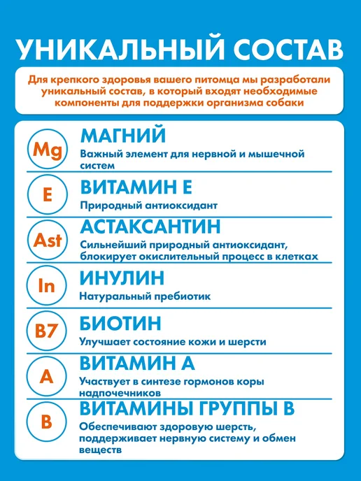 PET'S ENERGY Мультивитамины для крупных собак, 150 мл, 90 шт, фото 2