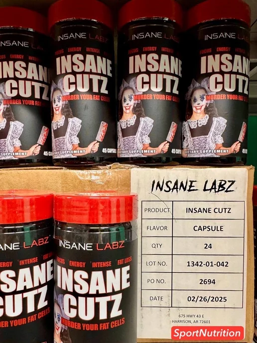 INSANE LABZ Insane Cutz, Термогенный жиросжигатель 45 капсул, вариант, фото 3