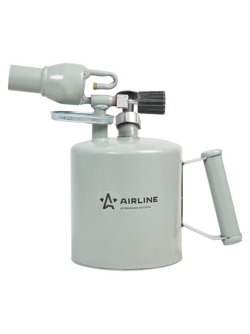 AIRLINE Лампа паяльная (горелка) бензиновая, 2,0L, серая, 2 л, фото 4