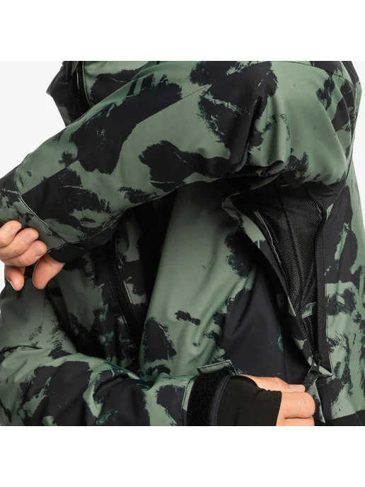 quiksilver Mission Printed Block Jk Краги для снегоходов, зеленый, фото 3