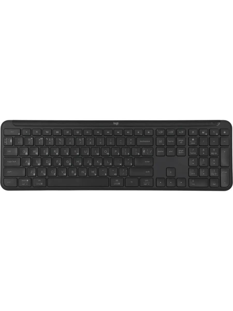 LOGITECH Клавиатура K950 черный USB беспроводная BT-Radio slim