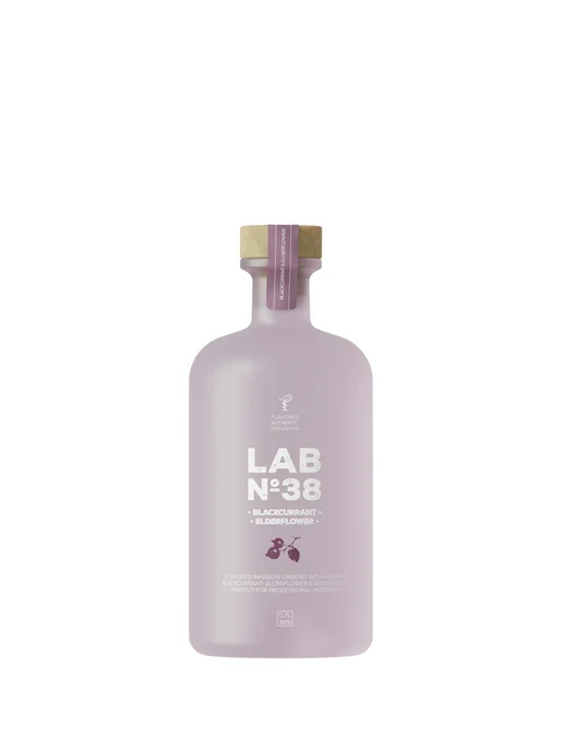 Вкусовая водка LAB№38, черная смородина, цветы бузины, 0.7л, 700 мл