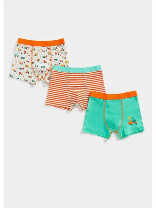 Mothercare Трусы-шорты для мальчика, 3 штуки, зеленый