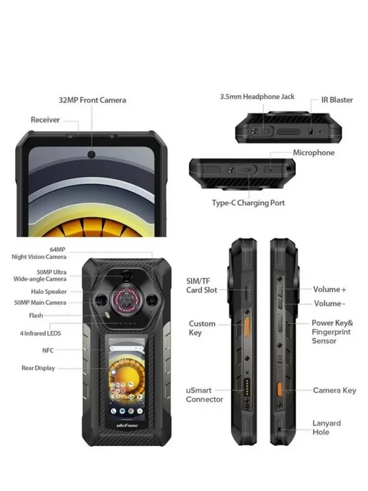 Смартфон Ulefone Armor 30 Pro 16/512 ГБ, черный, фото 4