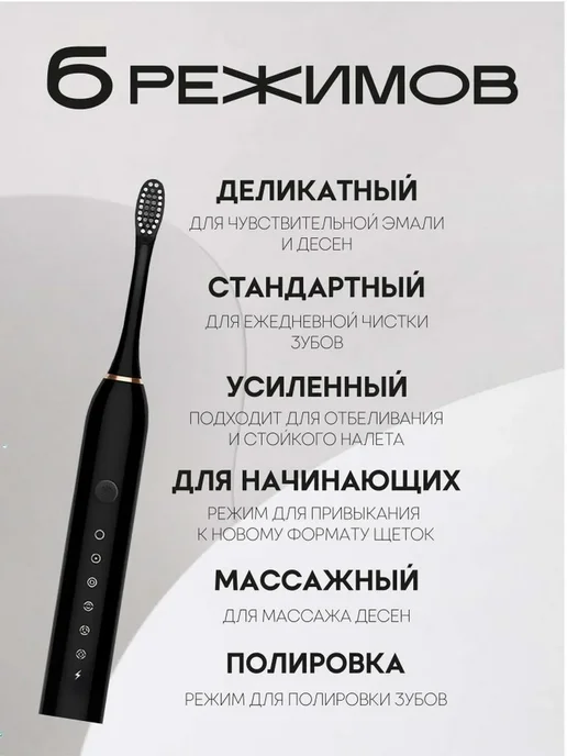 Современная Электрическая Зубная Щетка для Чистой Улыбки, вариант, фото 2