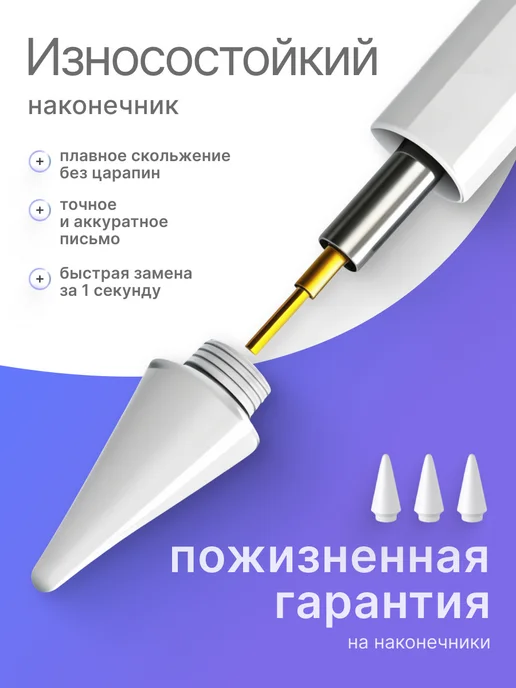 FOUND Магнитный стилус Apple Pencil для планшета ios iPad Pro, аналог 2-го поколения, фото 6