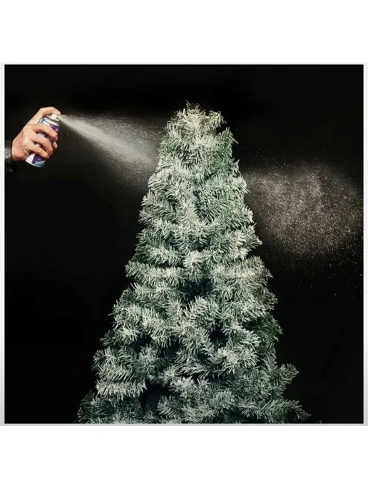 Yes Santa Иней декоративный искусственный снег спрей аэразоль, белый, фото 2