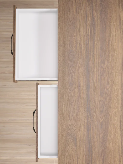 Make Mebel Стол письменный с ящиками Айленд 140х60, Дуб Чарльстон, 140x60, фото 6