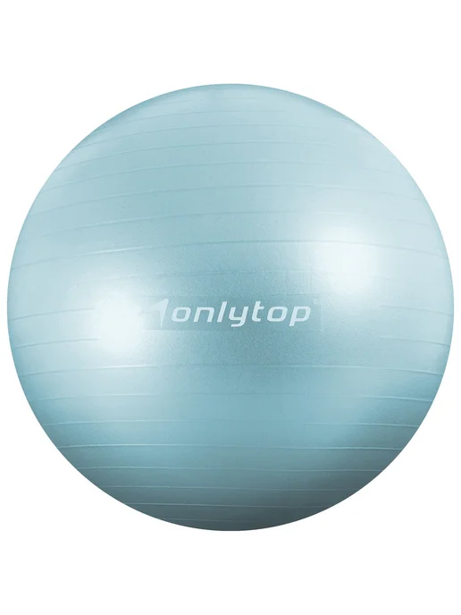onlytop Фитбол антивзрывной 65 см мятный цвет 900 г, голубой, фото 4