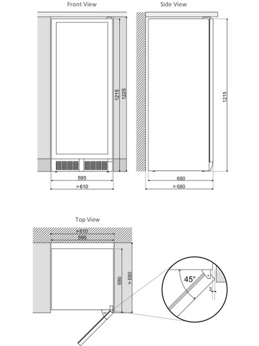 Dunavox Винный шкаф DX-70.258SS, серый, фото 4