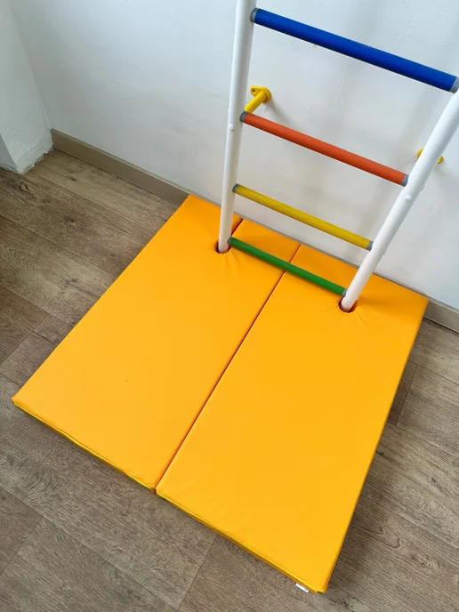 Rokids Мат спортивный с выемками для шведской стенки 100*100см, 100x100 см, фото 2