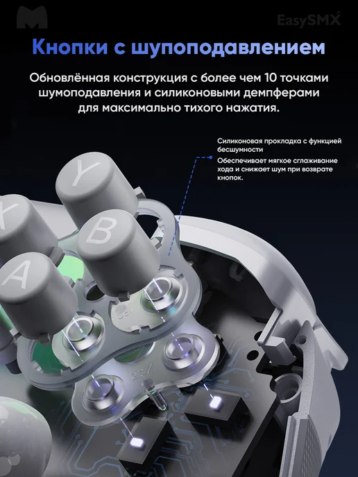 EasySMX Игровой беспроводной геймпад X05 Pro (VG-C550), белый, фото 2