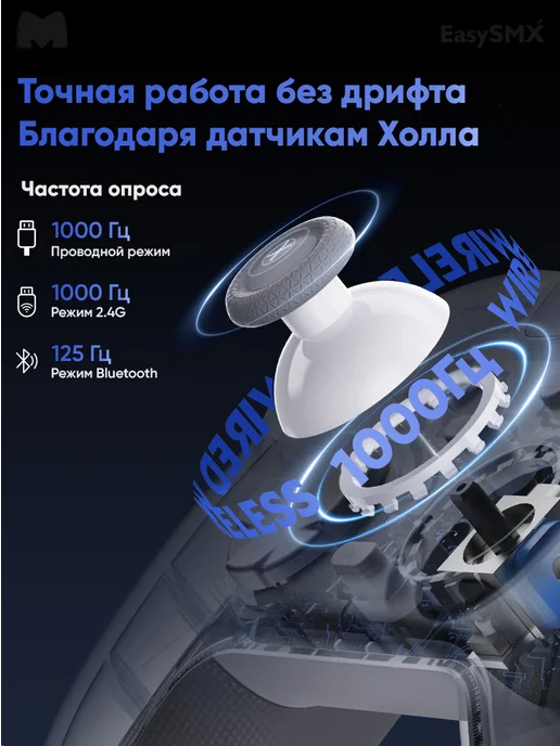 EasySMX Игровой беспроводной геймпад X05 Pro (VG-C550), белый, фото 3