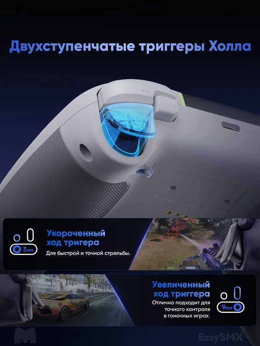 EasySMX Игровой беспроводной геймпад X05 Pro (VG-C550), белый, фото 6