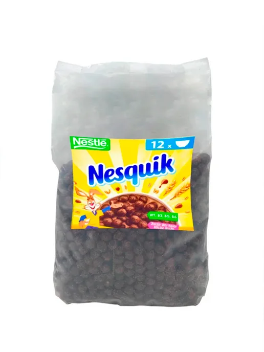 Nestle Готовый завтрак Шоколадные шарики Nesquik, 375 г, 375 г, фото 2