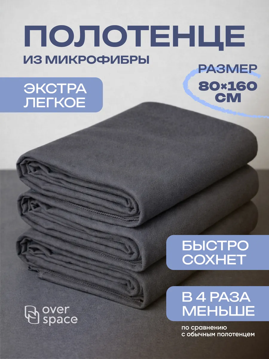 Спортивное полотенце из безворсовой микрофибры