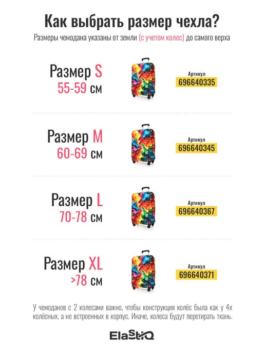 ElastiQ Чехол на чемодан S "Emotions S", голубой, фото 2