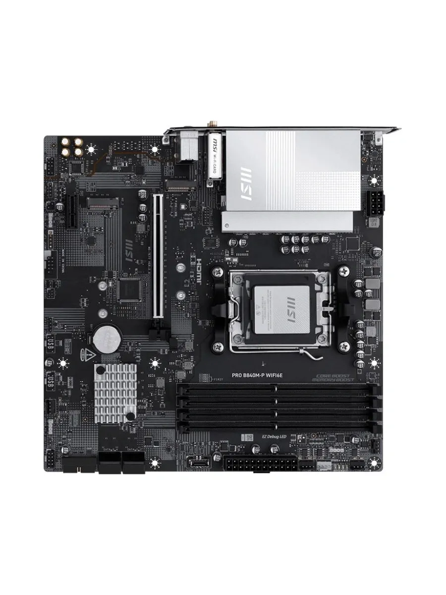 MSI Материнская плата PRO B840M-P WIFI6E Socket AM5 AMD B840 4xD
