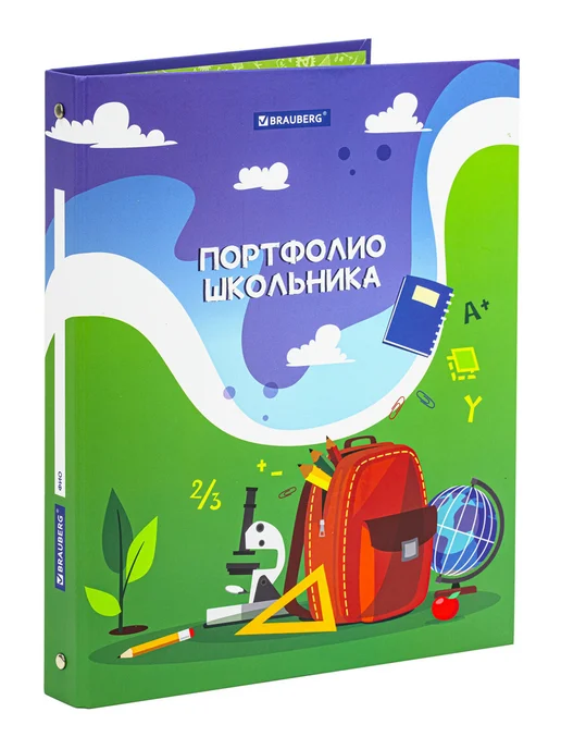 Brauberg Портфолио школьника, дошкольника папка, А4 на кольцах, вариант, фото 6