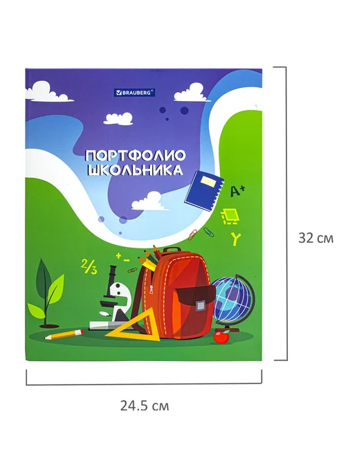 Brauberg Портфолио школьника, дошкольника папка, А4 на кольцах, вариант, фото 8