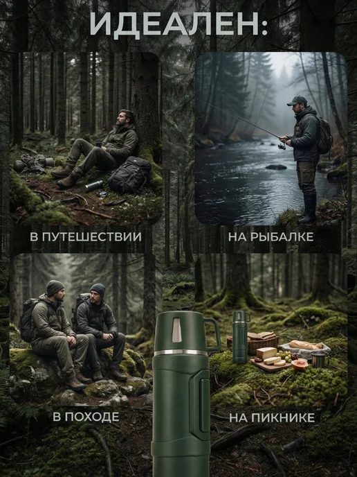 AIMANA Термос 1,5л толстостенный, 1,5 л, фото 2