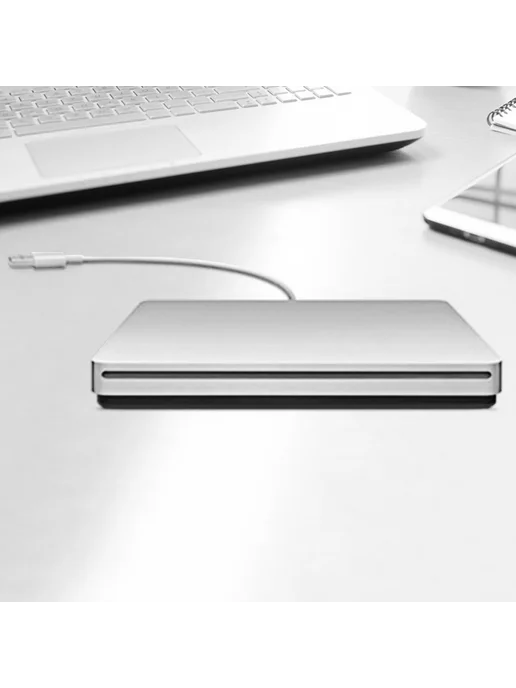 USB CD-RW внешний привод для MacBook iMac ноутбук, вариант, фото 2